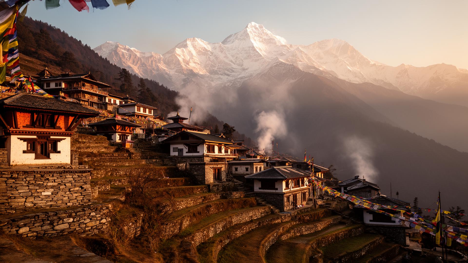 Nepalese mountain village